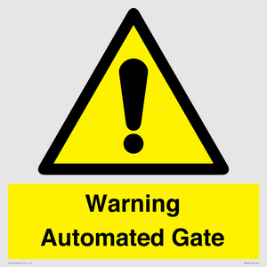 Warning Automated Gate